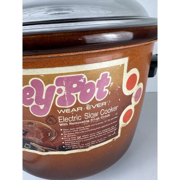 Vintage Wear-Ever Pokey Crock Pot With Power Cord 10025 Tested - Picture 5 of 9